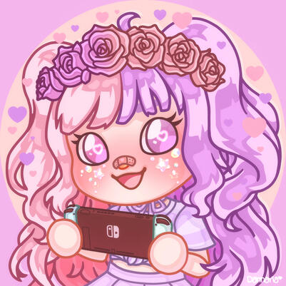 Animal Crossing style commission for littlemeowsy