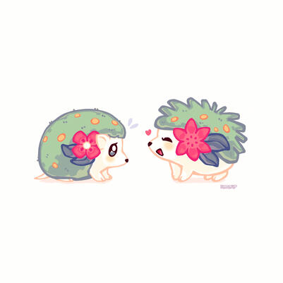 shaymin & beta shaymin from pokemon